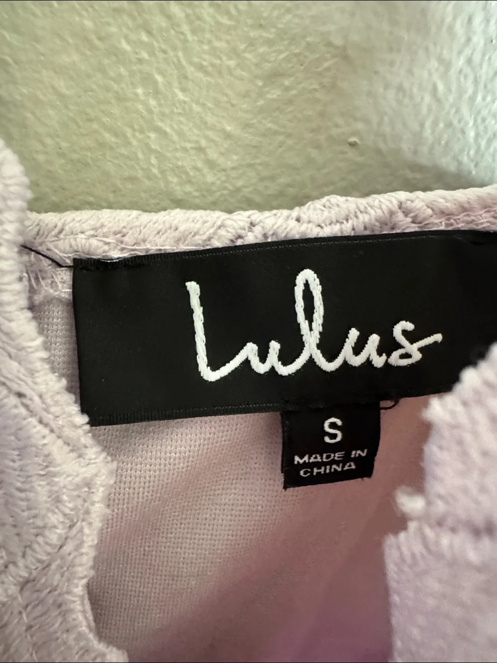 Lulus Sway Away Lavender Crochet Lace dress size small